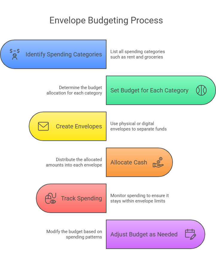 How to Get Started with Envelope Budgeting - visual selection envelope budgeting