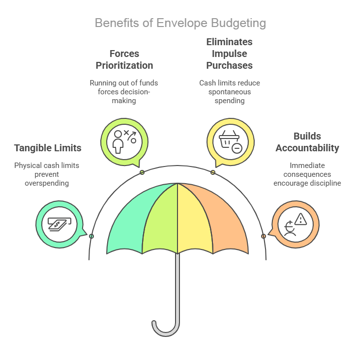 The Key Benefit_ Promotes Disciplined Spending and Prevents Overspending - visual selection envelope budgeting