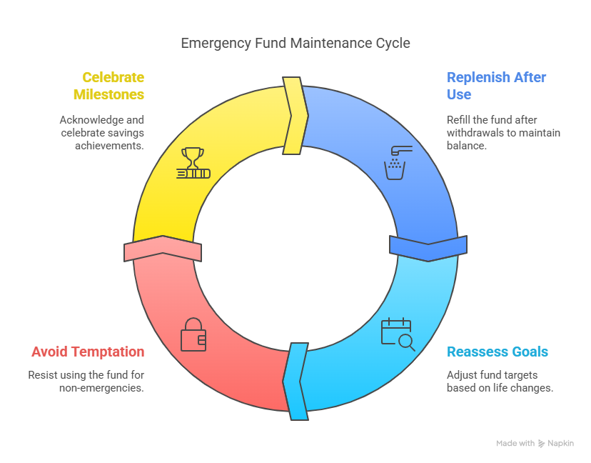 Tips for Maintaining Your Emergency Fund - visual selection 3 Must-Ask Questions Before Using Your Emergency Fund